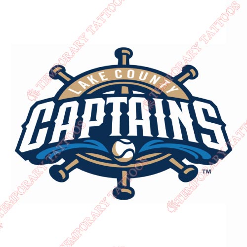 Lake County Captains Customize Temporary Tattoos Stickers NO.8114